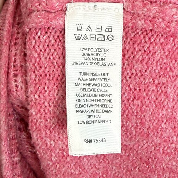 Cupcakes and Cashmere Pink Eiffel Tower Knit Sweater, XL - Picture 8 of 9